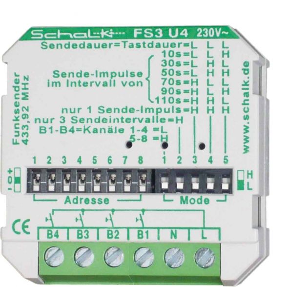 Funk-Sender UP FS3 U4 230VAC