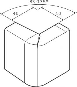 Außeneck VDI SL 200553D3 Ahorn