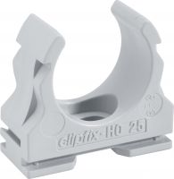 Kunststoffklemmschelle clipfix-HO 25mm grau halogenfrei