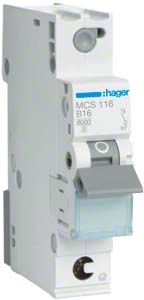 Leitungsschutzschalter MCS116 C-16A 1pol Leitungsschutzschalter MCS116 C-16A 1pol