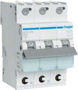 Leitungsschutzschalter MCS320 C-20A 3pol Leitungsschutzschalter MCS320 C-20A 3pol
