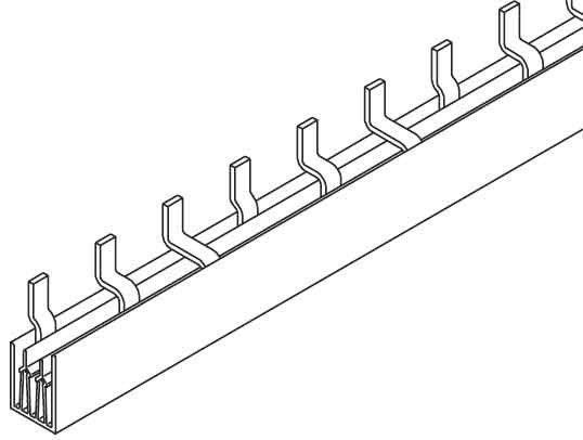 Steg-Phasenschiene 16² Stiftausführung