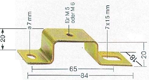 Tragschienenträger TST 2/M5 Tragschienenträger TST 2/M5