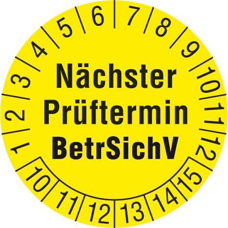 Prüfetiketten 1238 Prüfetiketten 1238