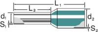 Aderendhülse m. Kragen grau 4,00 mm² L=10mm H4,0/18D GR
