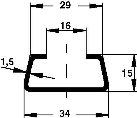 Ankerschiene 2975/2 FO Ankerschiene 2975/2 FO