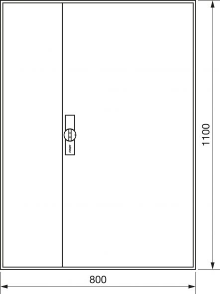 Zählerschrank universZ ZB33ES 1100x800x160 IP44