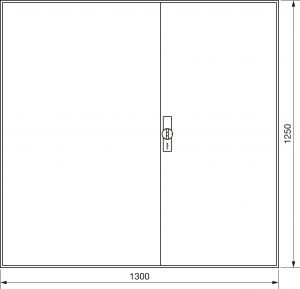 Zählerschrank universZ ZB45S 1250x1300x205 IP44