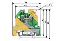 Durchgangsklemme WK 4 SL/U V0