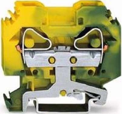 2-Leiter-Schutzleiterklemme 283-107 bis 16mm² grün-gelb