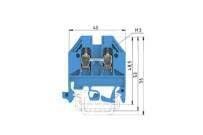 Durchgangsklemme WK 4/U BL/V0
