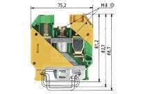 Schutzleiterklemme WKN 70 SL/U 5757090550 Schutzleiterklemme WKN 70 SL/U 5757090550