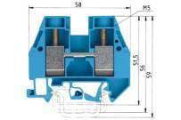 WKI 35 U BLAU V0 DURCHGANGSKLEMME