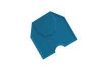 Abschlussplatte blau 4mm AP 2,5-4BL V0