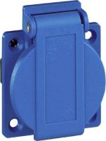 10003 250VWS CEE-SCHUKOSTECKDOSE BL.,16A