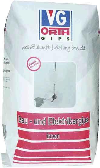 Bau- & Elektrikergips 140330 - 25kg Sack Bau- & Elektrikergips 140330 - 25kg Sack