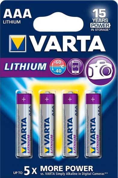 Professional Lithium-Batt. Lithium AAA Bli.4