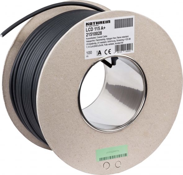 Koaxkabel LCD 115A+ Ring 100m Koaxkabel LCD 115A+ Ring 100m