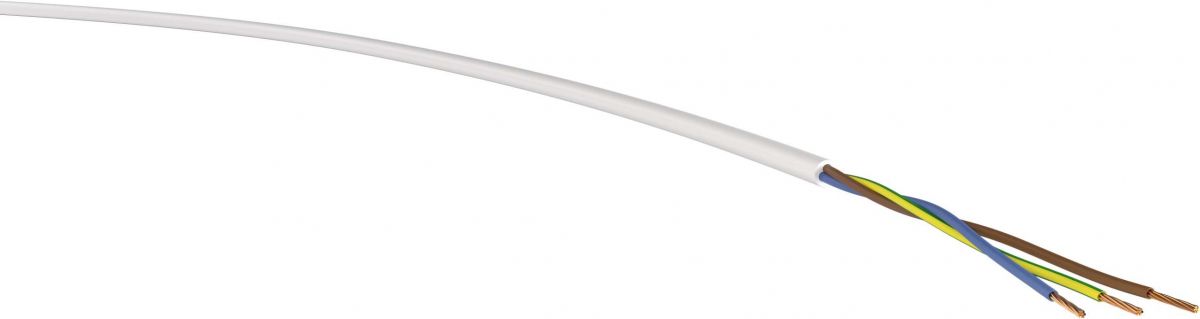 H05VV-F 3G1,5mm² weiß Ring 100m H05VV-F 3G1,5mm² weiß Ring 100m