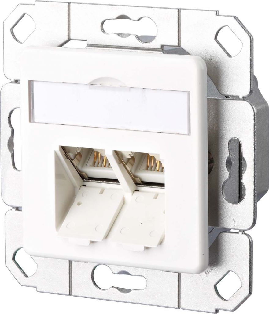 Anschlussdose C6A Upk 2xRJ45,Upk,rws 130C381102-I Anschlussdose C6A Upk 2xRJ45,Upk,rws 130C381102-I