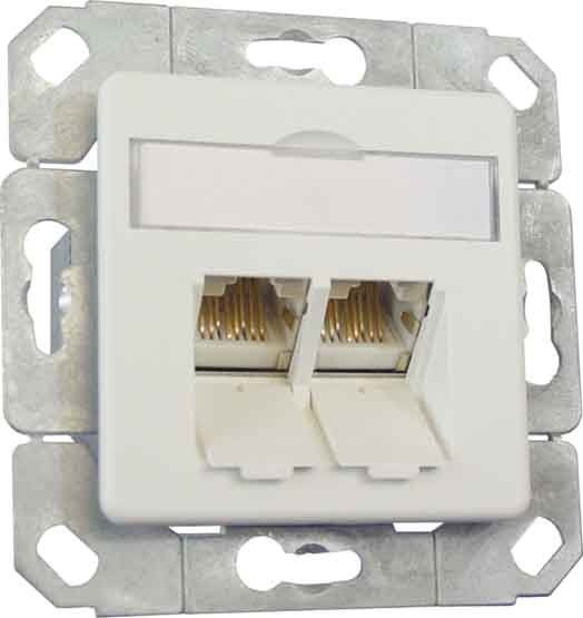 Anschlussdose Kat.6 TN E-DATC6-2Upk-rws Anschlussdose Kat.6 TN E-DATC6-2Upk-rws