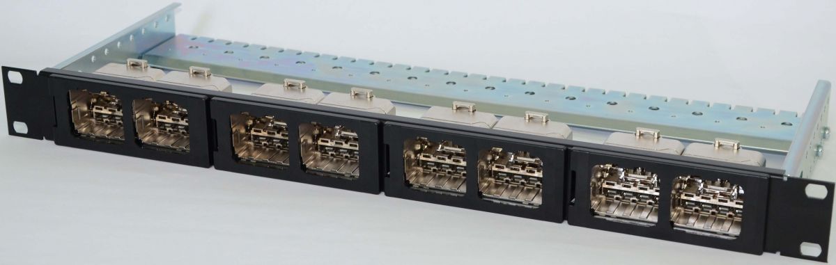 Panel 8Port grau (7035) 0-2153112-1 Panel 8Port grau (7035) 0-2153112-1