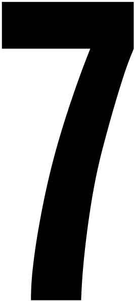 Ziffer '7' 99222.013.7 - 100mm