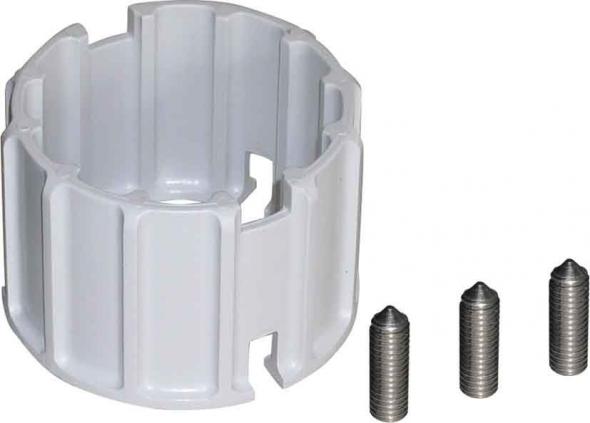RZ 1 GRAU Reduzierstück für Mastzopf 60mm grau RZ 1 GRAU Reduzierstück für Mastzopf 60mm grau