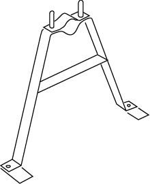 Mast-Haltebügel 870/50V