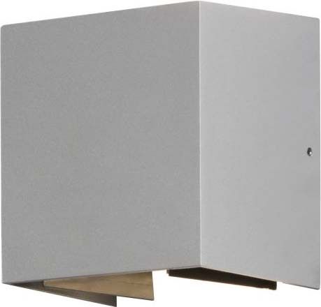 LED-Wandleuchte CREMONA 2 LEDs 3W Aluminium/grau