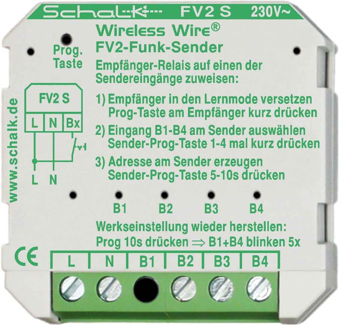 Funk-Sender UP FV2 S 230V AC