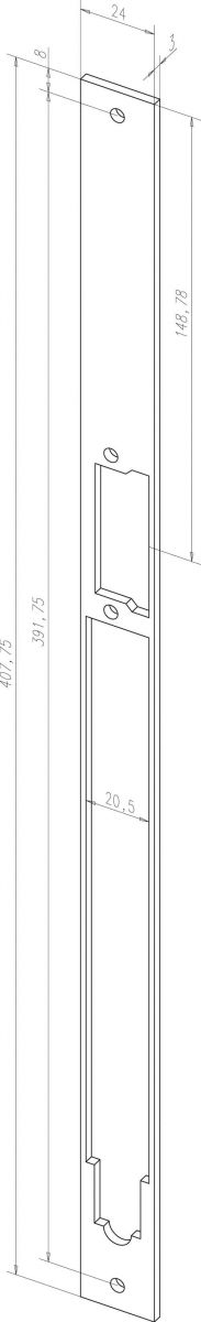 Renovierungsdistanzblech Z65-34A35 01 Renovierungsdistanzblech Z65-34A35 01
