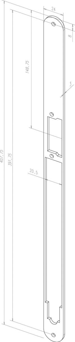 Renovierungsdistanzblech Z65-61A35 01 Renovierungsdistanzblech Z65-61A35 01