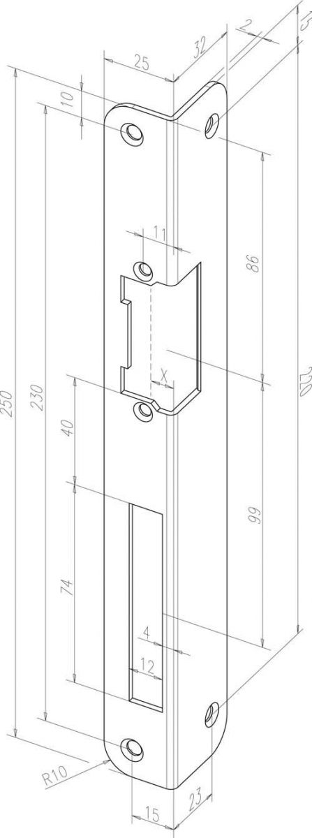 Schliessblech IW S-547 -------32435-04