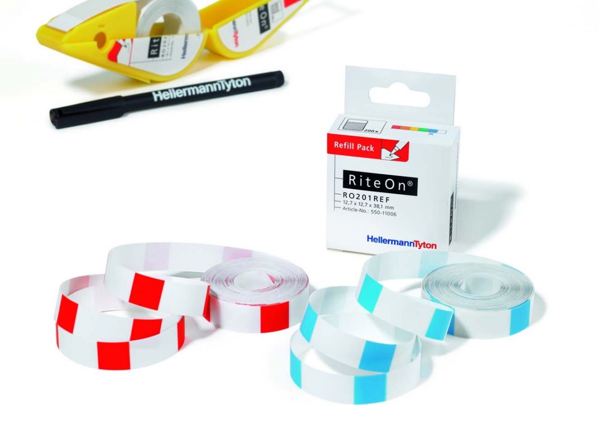 Etiketten 12,7x50,8mm RO202REF-1401-WH