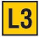 Etiketten CWML-L3-260-YE