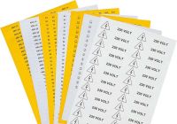 Etiketten HFX9-52PSPYE/WH20