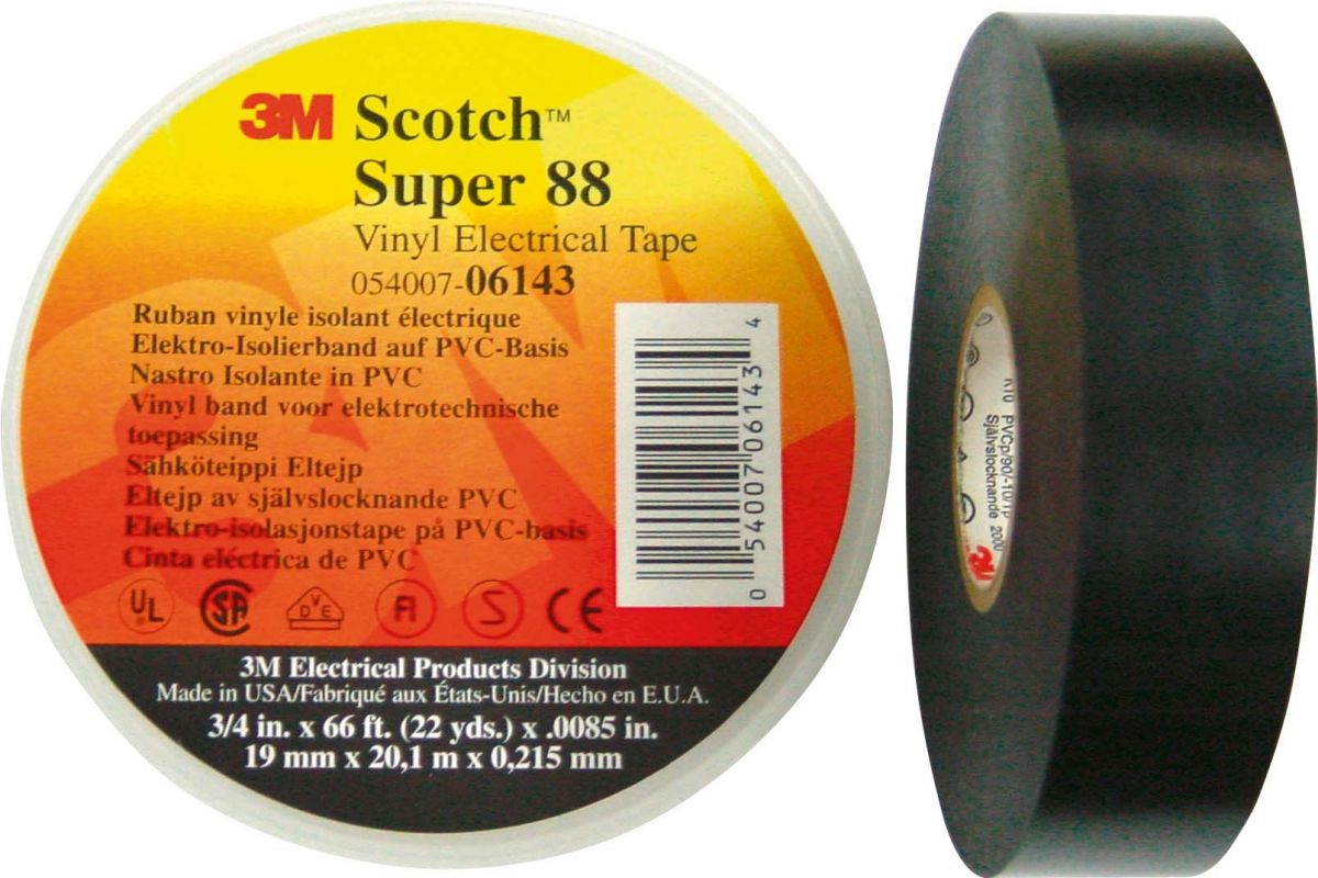 PVC Elektro-Isolierband Super 88 25x33 sw