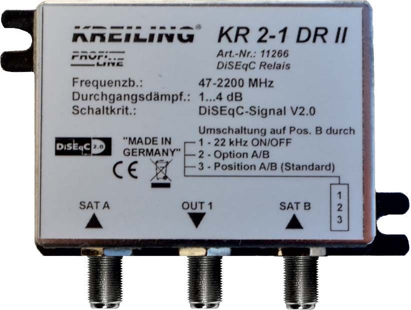 DiSEqC 1.0 Relais KR 2-1 DR-II