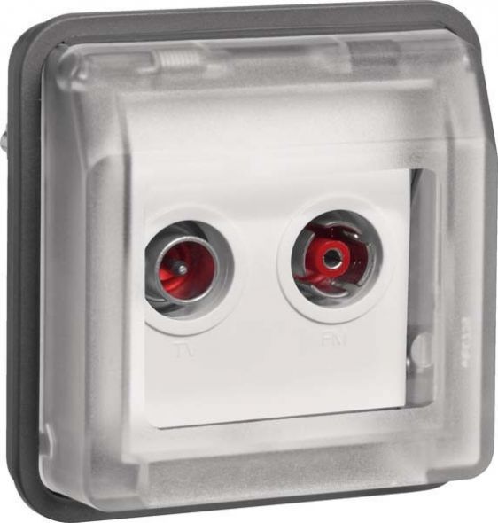 Antennen-Steckdoseneinsatz 12033555 grau matt Antennen-Steckdoseneinsatz 12033555 grau matt