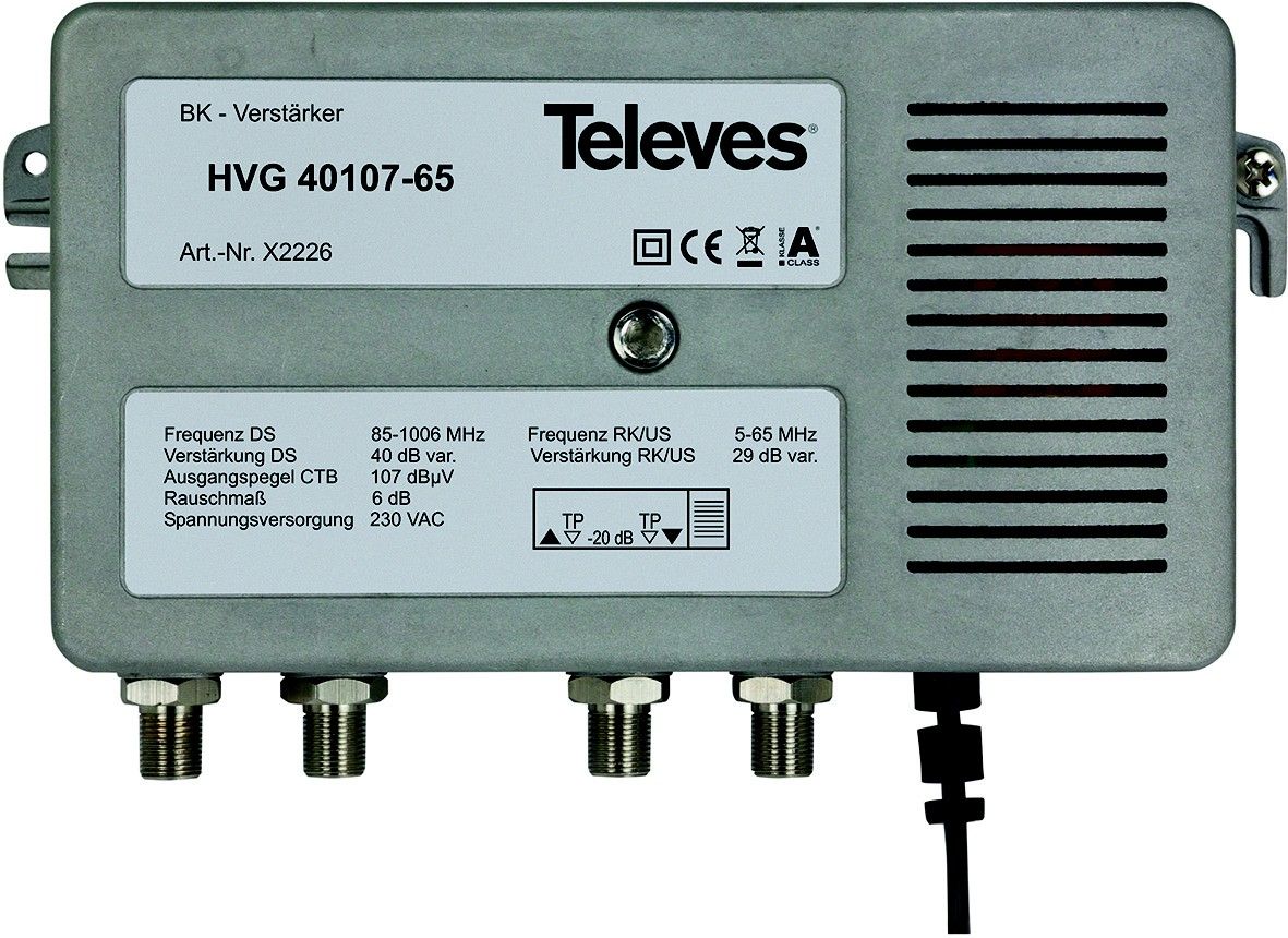 BK-Verstärker Guß 40dB HVG40107-65