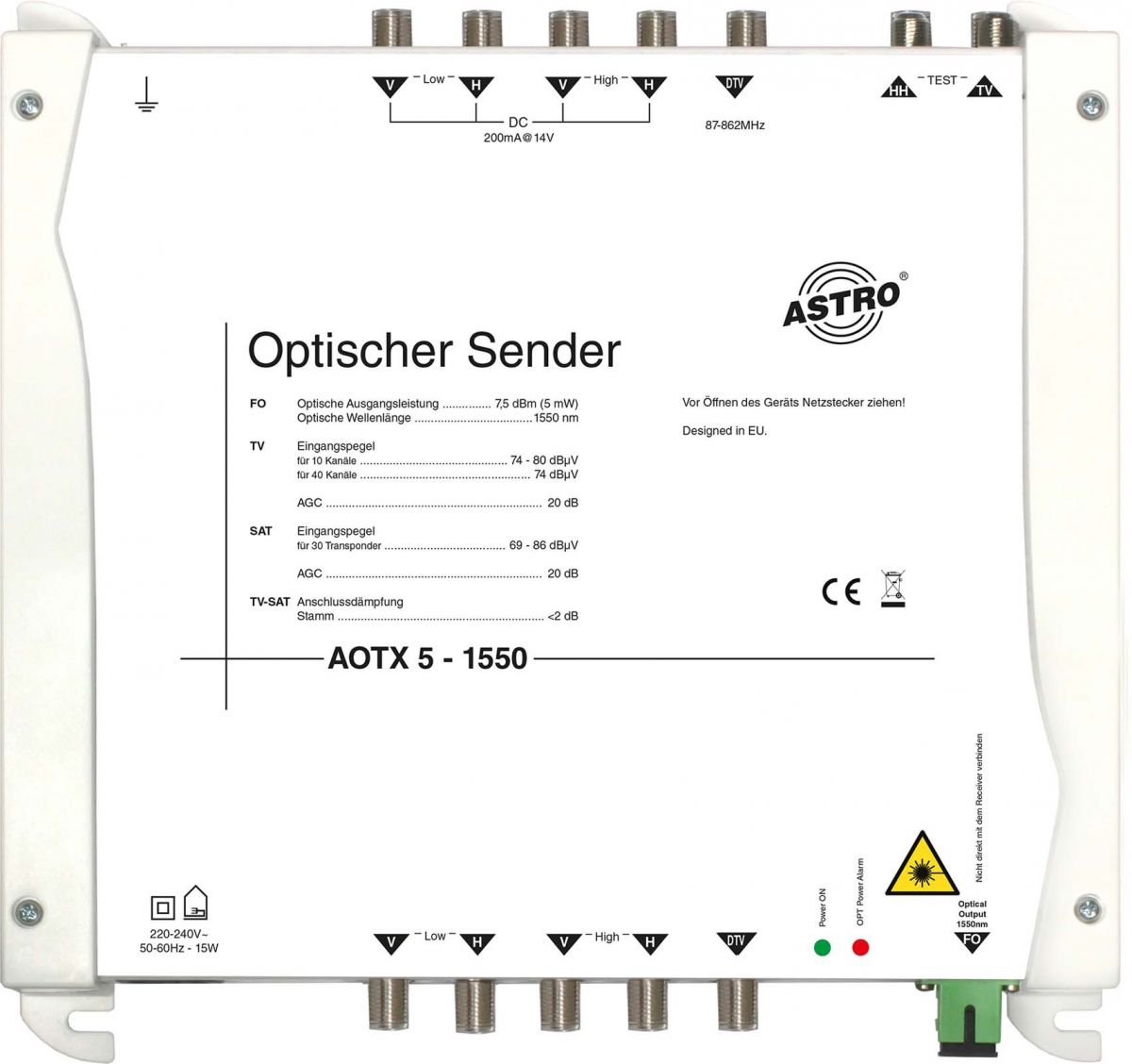Optischer Sender AOTX 5 1550