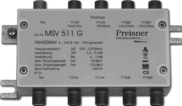 Verstärker MSV511G Verstärker MSV511G