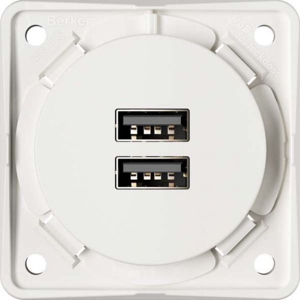 USB-Ladesteckdose 926102509 polarweiß matt USB-Ladesteckdose 926102509 polarweiß matt