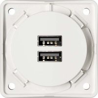 USB-Ladesteckdose 926102509 polarweiß matt