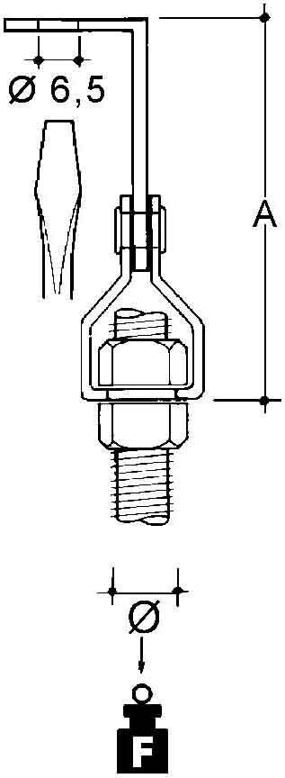 Stangenbefestigung UM44-AM8T Stangenbefestigung UM44-AM8T