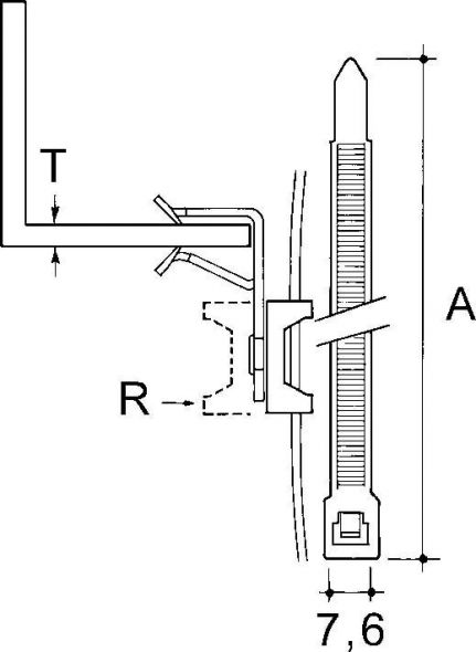 Kabelbefestigung AH38-CT2R Kabelbefestigung AH38-CT2R