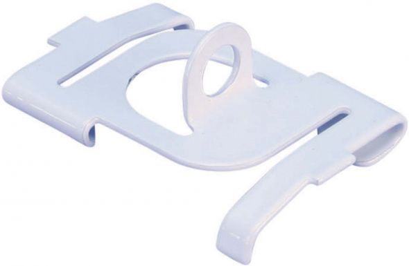 Federstahlclip weiß lack. 576950 Federstahlclip weiß lack. 576950