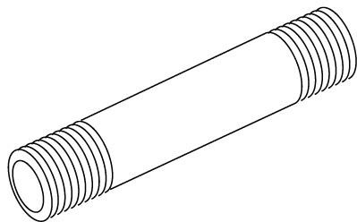 Gewindestutzen 184/100 Gewindestutzen 184/100