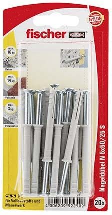 Nageldübel N 5x50 ZK Nageldübel N 5x50 ZK